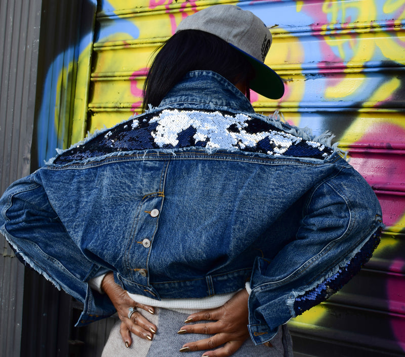 "Let it shine" Denim Jacket