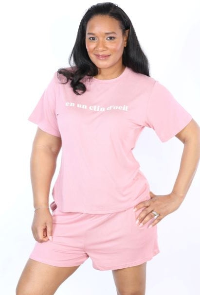 In the Blink of an Eye Lounge Set (PINK)